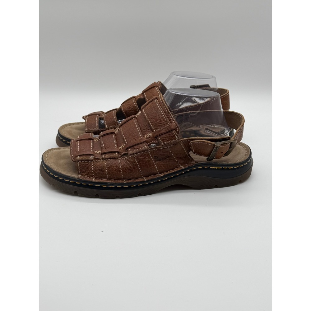 Dr. Martens Mens Brown Leather Fisherman Sandals Caged Buckle Strap Size 11 US M